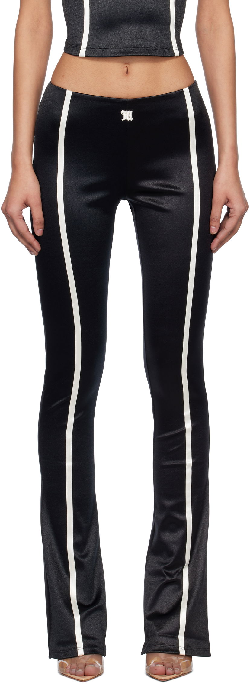 Leggingsit MISBHV MISBHV St Germain Flared Leggings Musta | 250W302