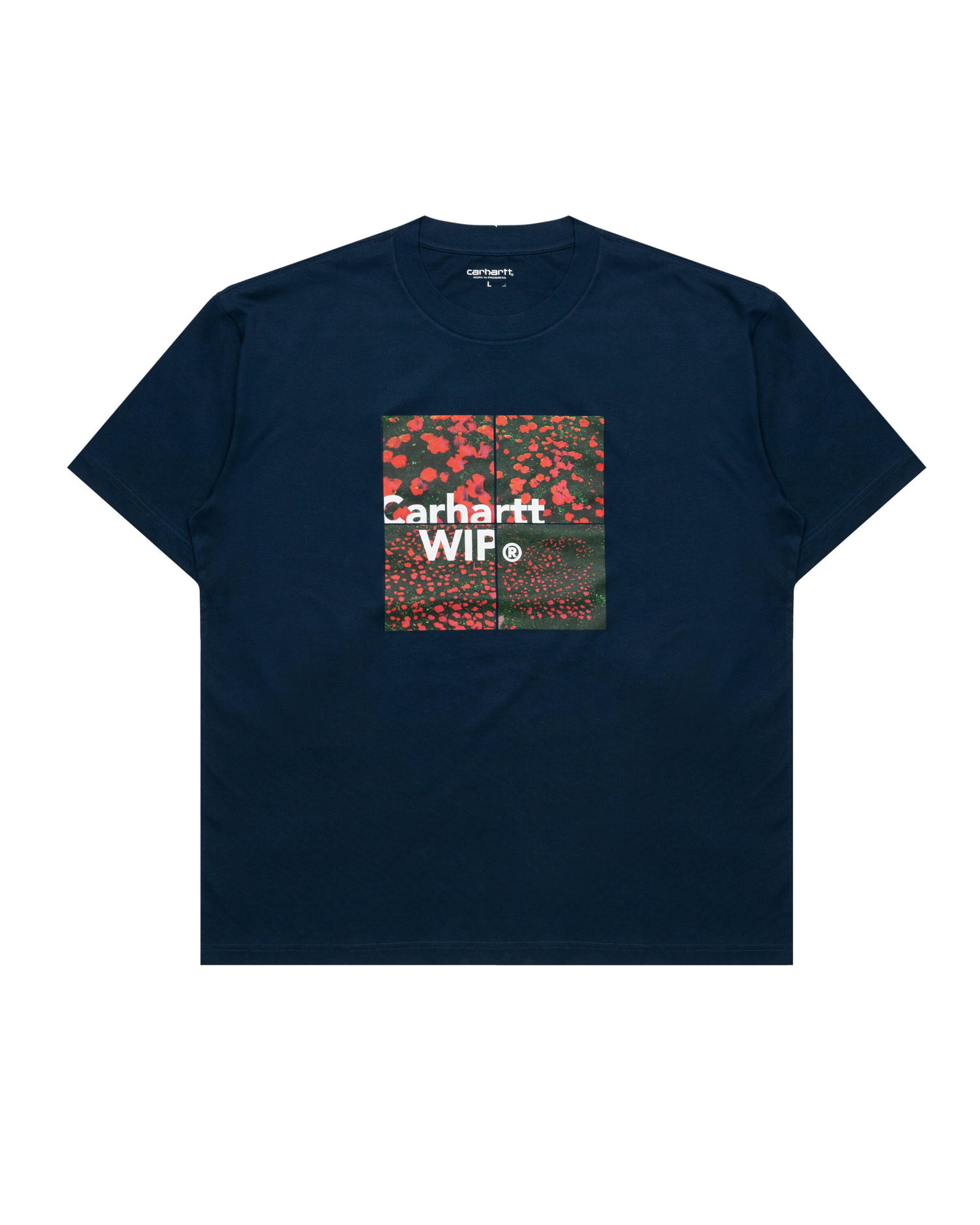 T-paita Carhartt WIP WIP Valley Short Sleeve T-Shirt Tummansininen | I034657-E7XX, 0