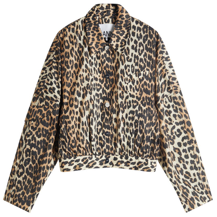 Takki GANNI Ganni Duchesse Nylon Short Jacket Monivärinen | W0470