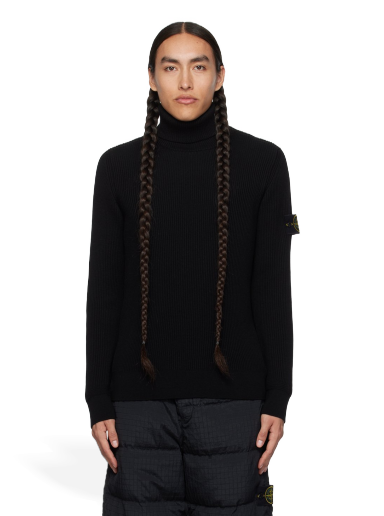 Villapaita Stone Island Patch Musta | 7915552C2