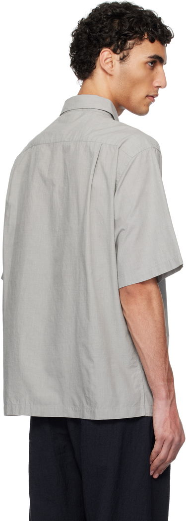 Paita NANAMICA nanamica Regular Collar End on End Short Sleeve Shirt Harmaa | S25SG075U, 2