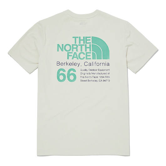 T-paita The North Face T-Shirt 'Berkeley, California' Print Valkoinen | NT7UM05L
