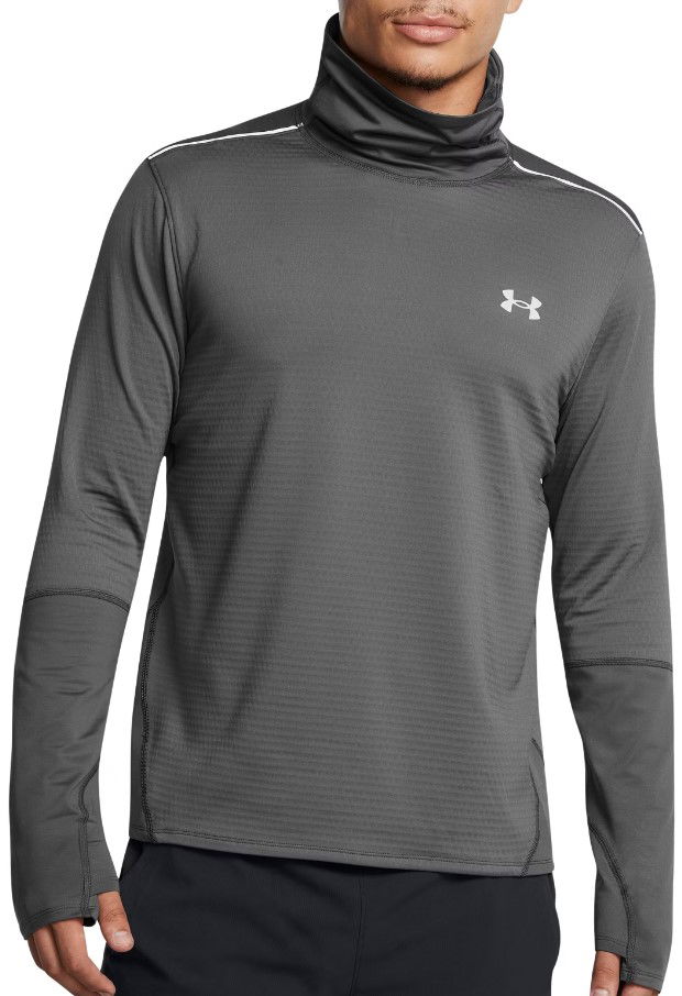T-paita Under Armour Funnel Neck Running Shirt Harmaa | 1387794-025