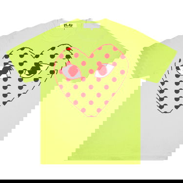 T-paita Comme des Garçons PLAY Pastelle Polka Dot Logo T-Shirt Vihreä | AZ T276 051 2, 1