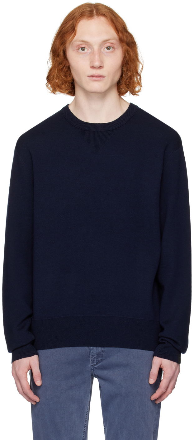 Villapaita rag & bone York Knit Sweater Tummansininen | MBS23H026HS26