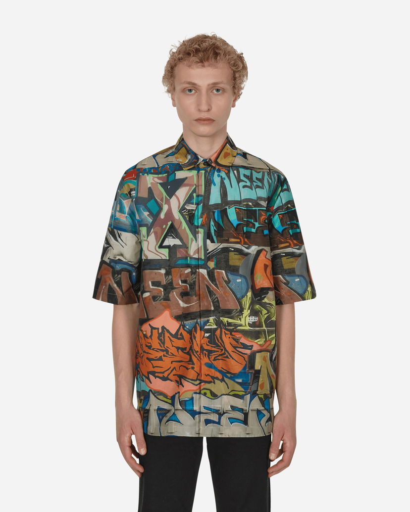 Paita Off-White Neen All-Over Print Shirt Multicolor Monivärinen | OMGA216S22FAB001 8400