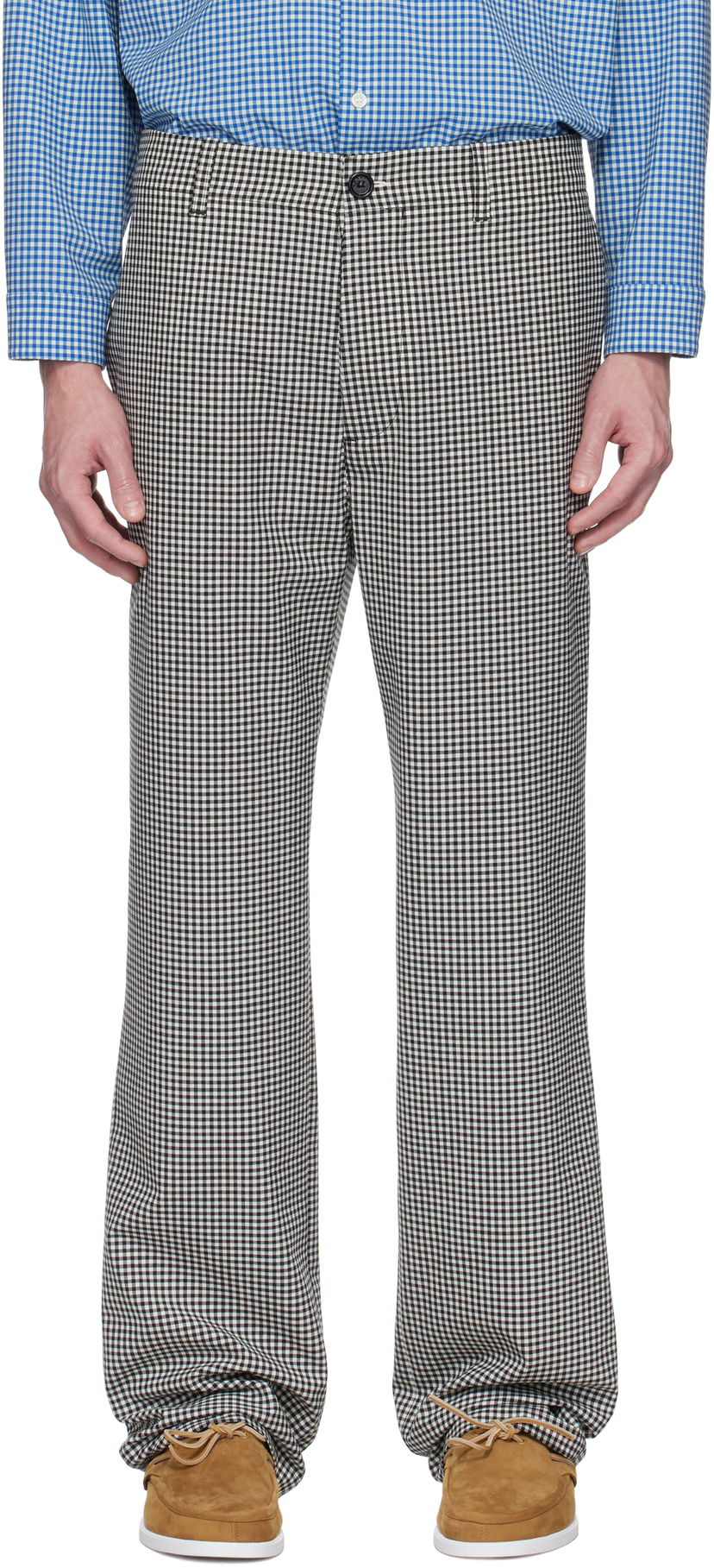 Housut Marni Marni Gingham Wool Blend Trousers Monivärinen | PUMU0285A0 UTP787
