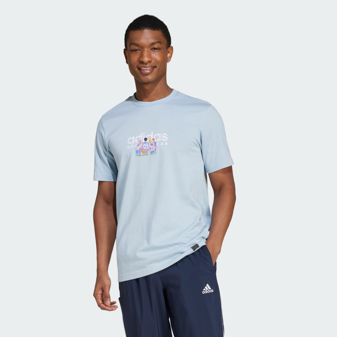 T-paita adidas Performance Linear Graphic Tee Sininen | IW2693, 0