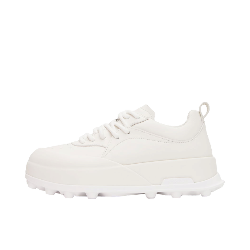 Tennarit ja kengät Jil Sander Tonal Leather Sneakers "White Orb" W Valkoinen | J16WS0022_P6244