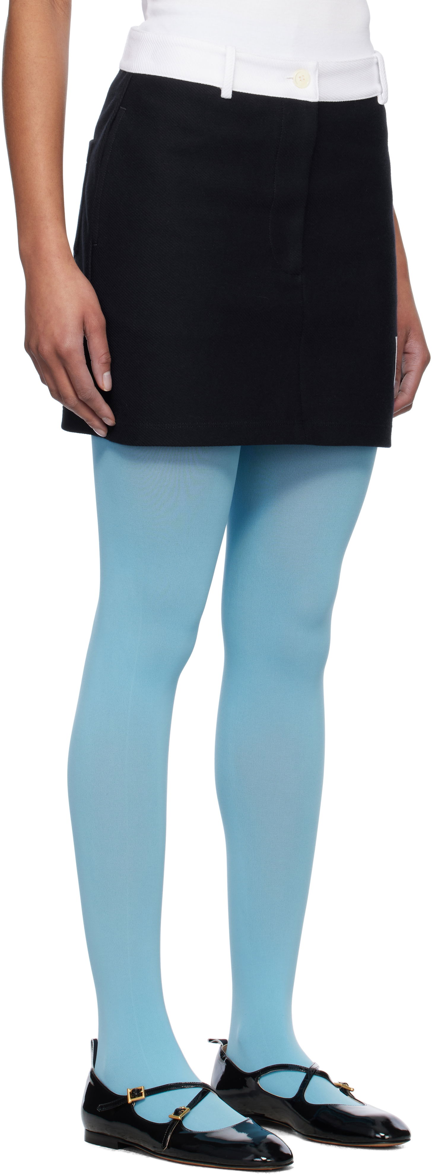 Hame Thom Browne Thom Browne Tech Twill Miniskirt Musta | FJK137A-J0042, 1