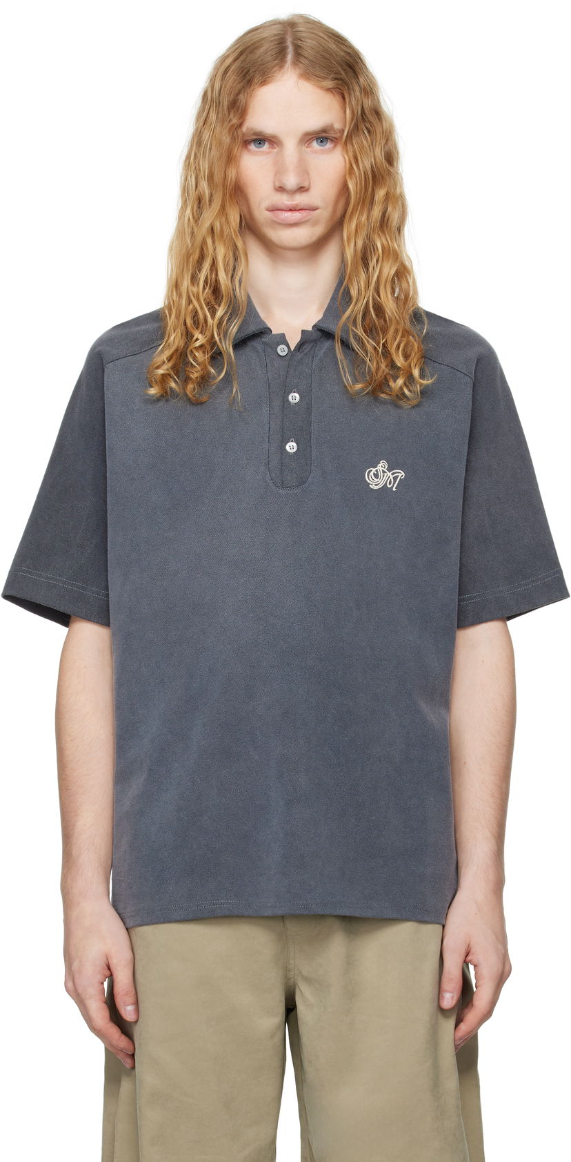 Poolopaita Serapis Dyed Sailor Polo Harmaa | FW24_SP_1