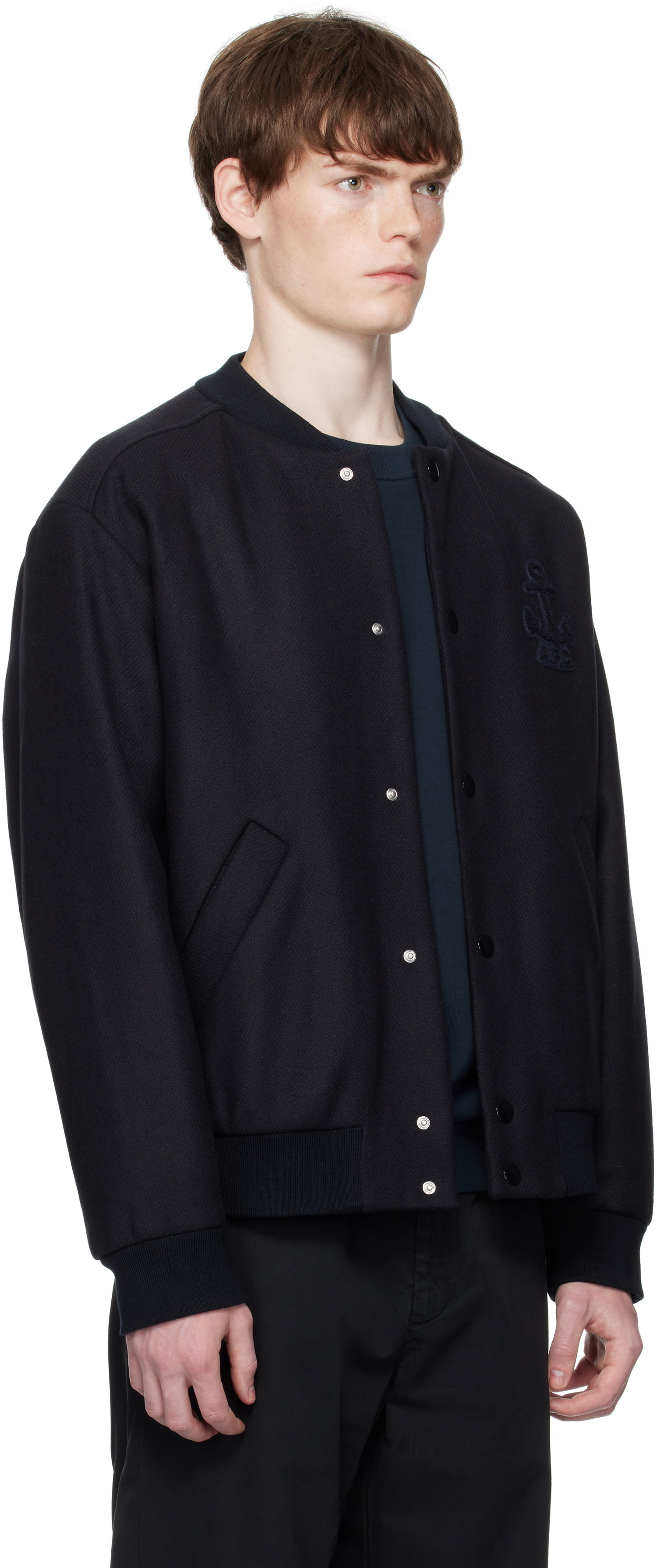 Bomber-takki A.P.C. A.P.C. Micka Wool Bomber Jacket Musta | WVBDE-M32010, 1