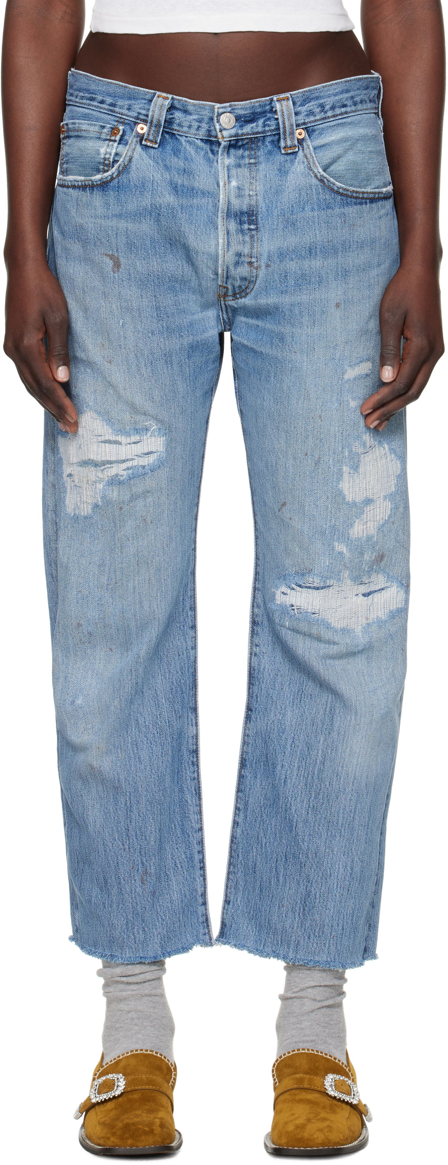 Jeans RE/DONE Re/Done Levi's Edition Boyfriend Jeans Sininen | 1188BFJ, 0
