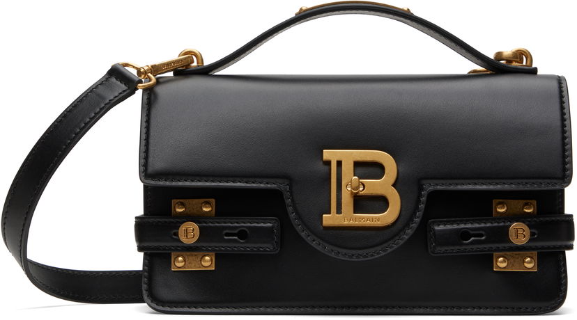 Käsilaukku Balmain Balmain B-Buzz 24 Smooth Leather Bag Musta | DN1DA828LAVE
