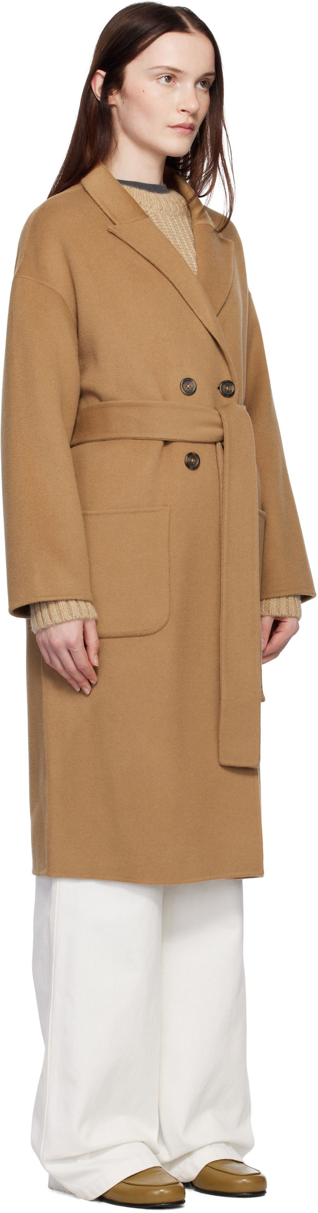 Takit Anine Bing Anine Bing Dylan Double-Breasted Wool Coat Ruskea | A-01-4001-200, 1