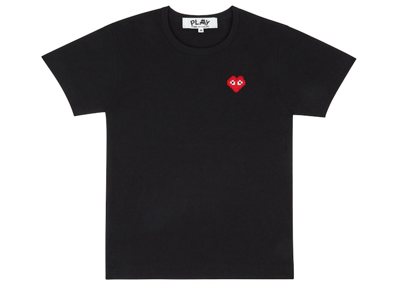 T-paita Comme des Garçons Play T-Shirt Musta | AZ-T322-051 / P1T322-1, 0