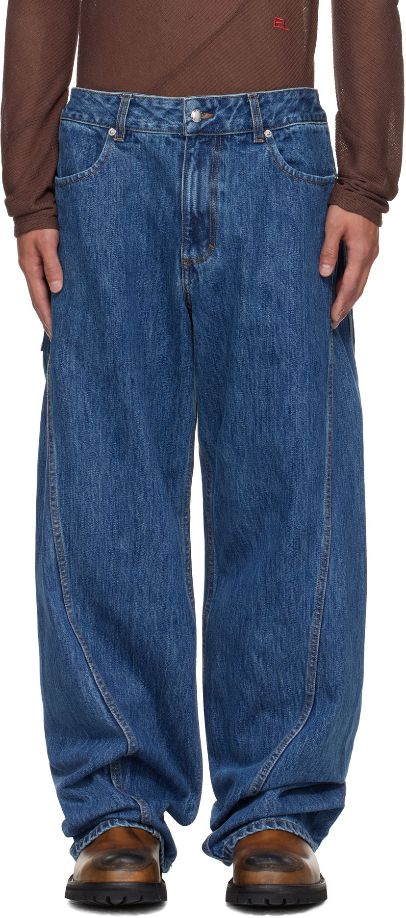 Jeans Eckhaus Latta Eckhaus Latta Bend Jeans Sininen | 1225-EL-PF25-VI