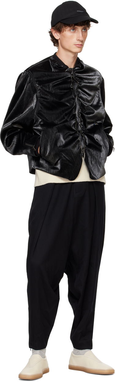 Bomber-takki ADER ERROR Faux-Leather Jacket Musta | BN01FWJK0701BK, 3