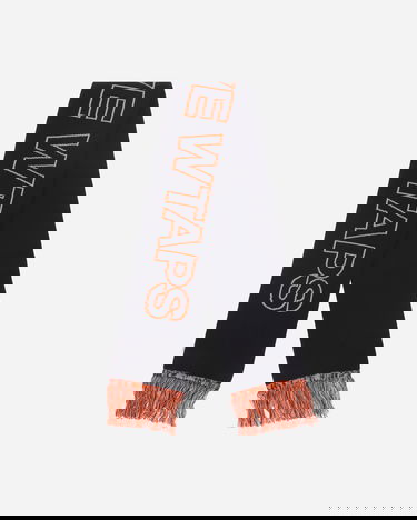 Huivi WTAPS Knitted Fringe Scarf Musta | 242MADT-AC01 002, 2