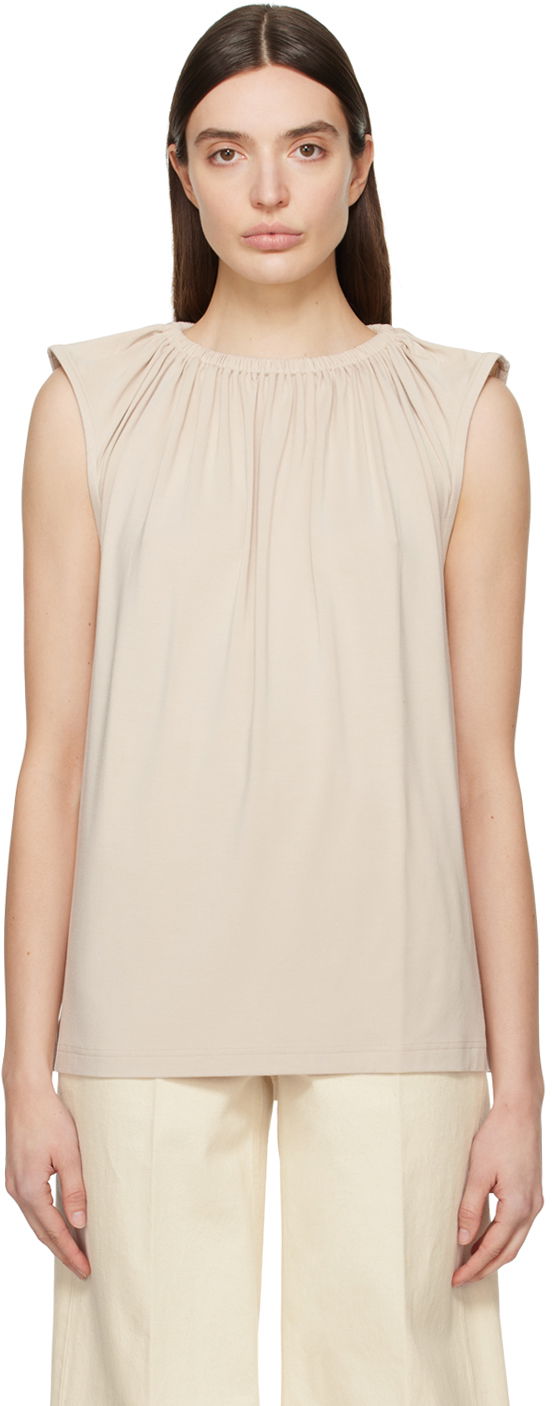 Tankkitoppi TOTEME TOTEME Women's Crewneck Tank Top Beige | 242-WRT1716-FB0163