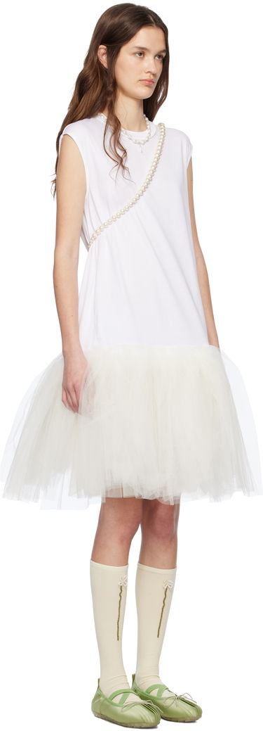 Mekko Simone Rocha Simone Rocha Relaxed Ballet Tutu Midi Dress Valkoinen | 7396 0553, 1