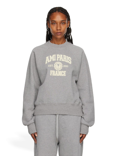 Huppari AMI France Sweatshirt Harmaa | USW010.747