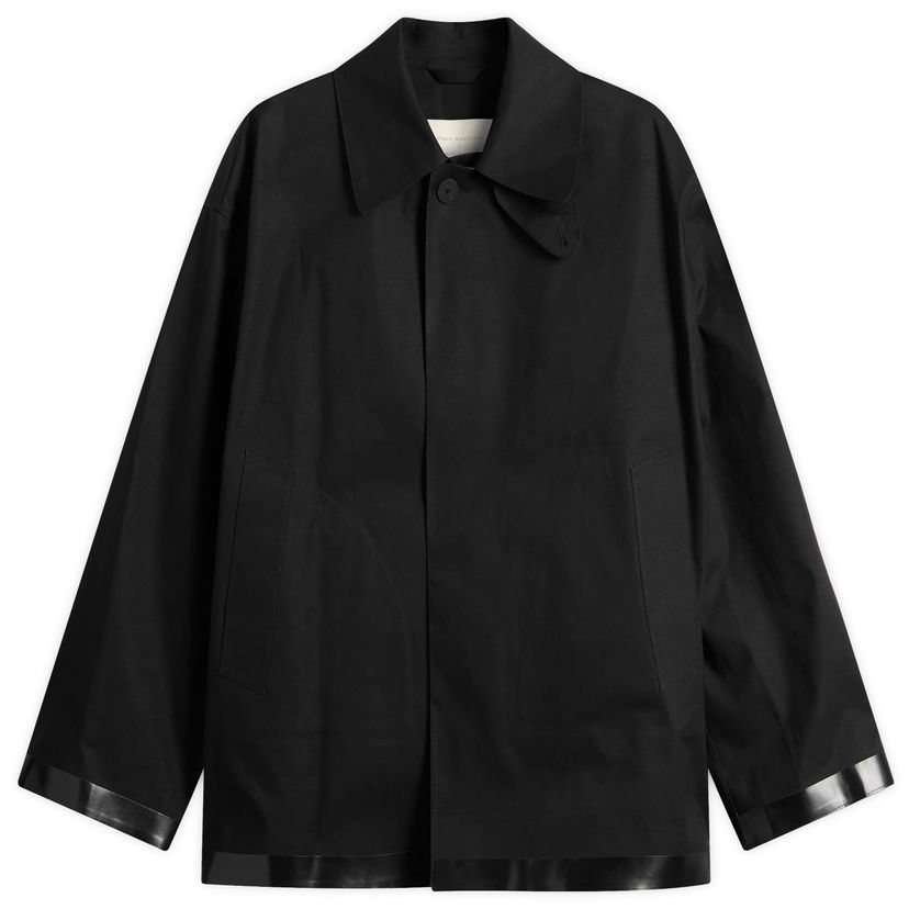 Takit Studio Nicholson Studio Nicholson x Mackintosh Bonded Mac, Size Large Musta | TEVIOT-SN-781-BLK
