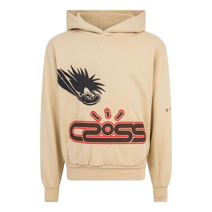 Huppari Cactus Jack by Travis Scott Travis Scott Cactus Jack Motor Sport Hoodie Beige | CJJ6-HS14
