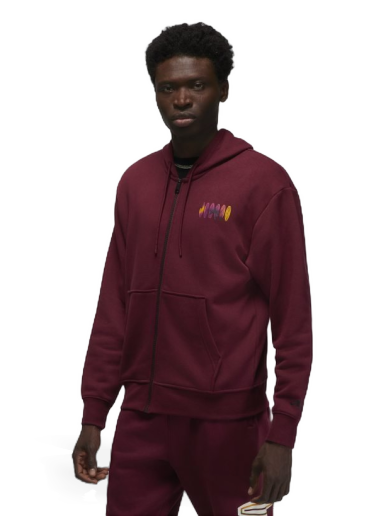Huppari Jordan Flight MVP Full-Zip Hoodie Burgundia | DQ7564-680