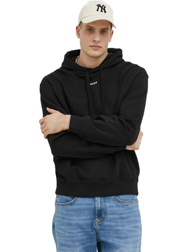 Huppari BOSS Contrast Logo Hoodie Musta | 50486478