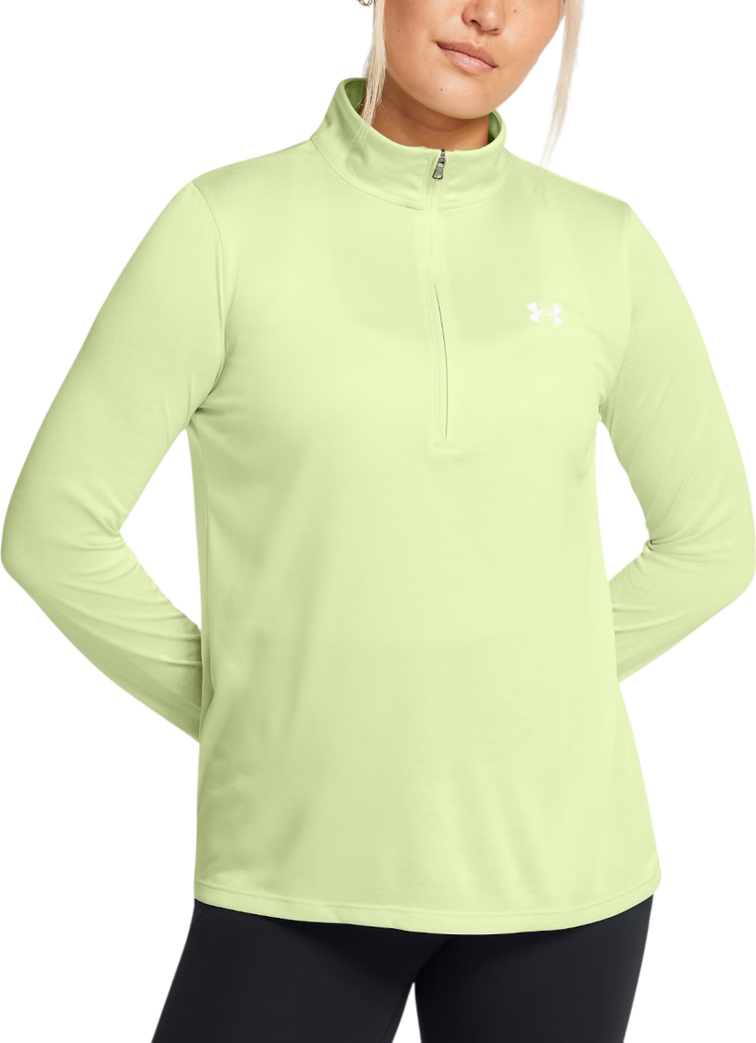 T-paita Under Armour Long Sleeve Half-Zip Top Tech Twist Vihreä | 1384225-383
