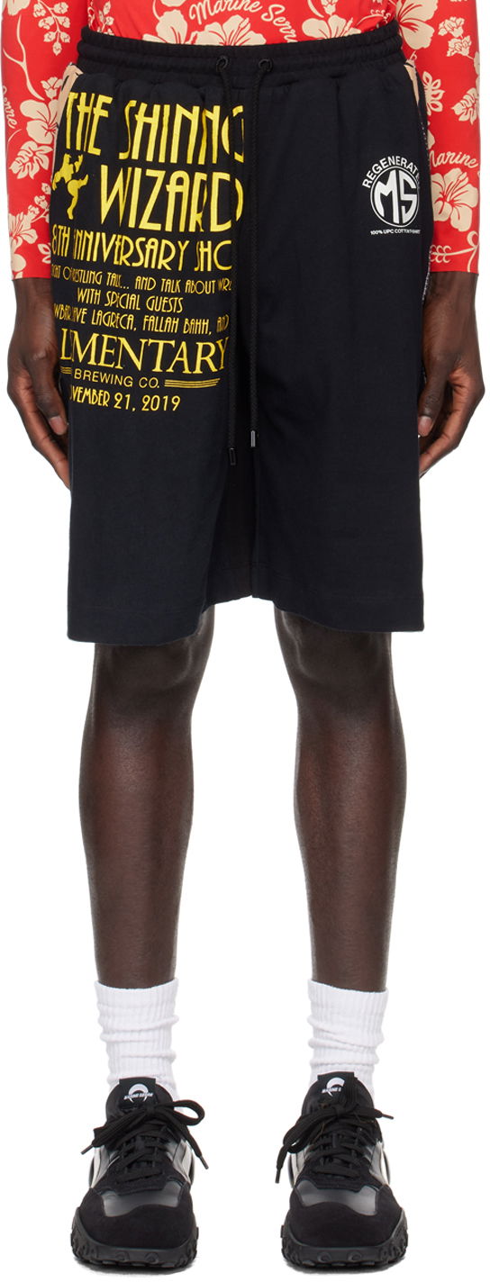Shortsit Marine Serre Regenerated T-Shirt Shorts Musta | MSH007 UJER0003