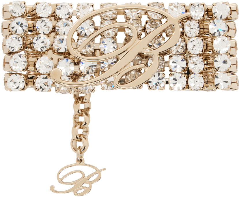 Rannerengas Blumarine Blumarine Rhinestone Chain Bracelet Metallinen | P522W324A