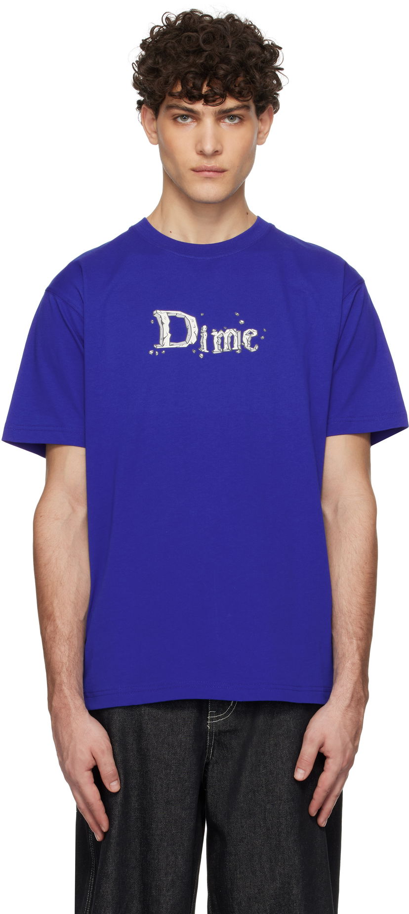 T-paita Dime Classic Stone Graphic T-Shirt Sininen | DIMEHO2455NVY