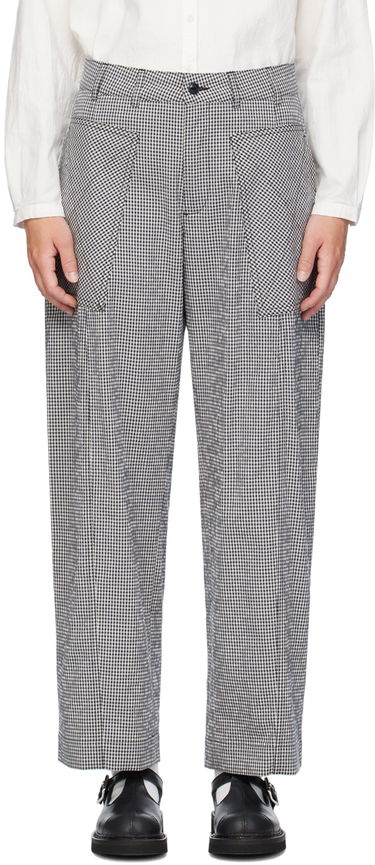 Housut YMC YMC Peggy Gingham Check Trousers Sininen | Q4WMI, 0