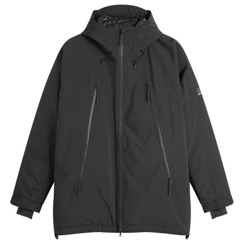 Takit Maison Margiela Full-Zip Hooded Padded Coat with Angled Pockets Musta | SH0AM0067-M35594-900