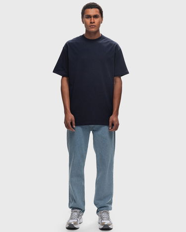 T-paita BSTN Basic Crewneck Short Sleeve T-Shirt Tummansininen | BEASTIN-PLAIN19-UND-15, 2