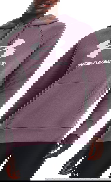Huppari Under Armour Rival Fleece Big Logo Hoodie Violetti | 1379501-500, 0