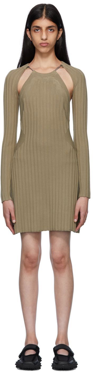Mekko Eytys Cutout Detail Bodycon Mini Dress Vihreä | CLHA