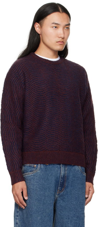 Villapaita Dime Dime Mohair Wave Knit Sweater Burgundia | DIMEFA254BUR, 1