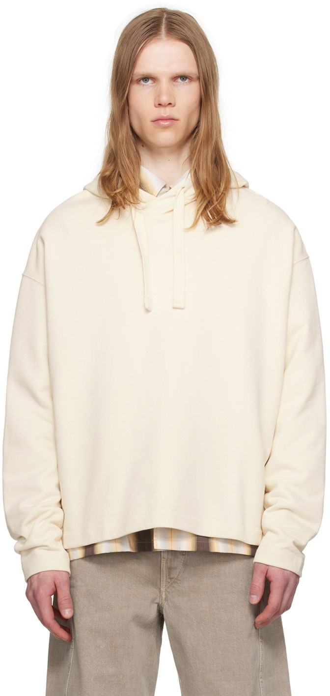 Huppari LEMAIRE LEMAIRE Minimal Hoodie Beige | TO1172 LJ1012