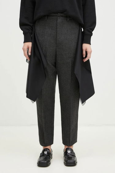 Housut UNDERCOVER High Waist Pants With Attached Skirt Overlay Harmaa | UC2D1505, 0