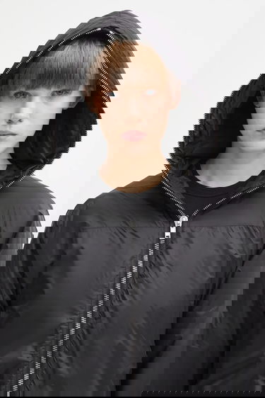 Tuulitakki Rick Owens Rick Owens DRKSHDW Long Hooded Sealed Windbreaker Musta | DS02E7923.NP, 3