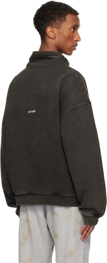 Villapaita We11done Standard Logo Turtleneck Sweatshirt Vihreä | WD-TS3-24-731-U-BK, 2