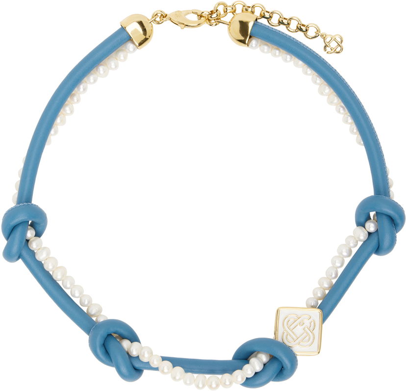Kaulakoru Casablanca Casablanca Knotted Pearl Necklace Sininen | AS25-JW-264-01