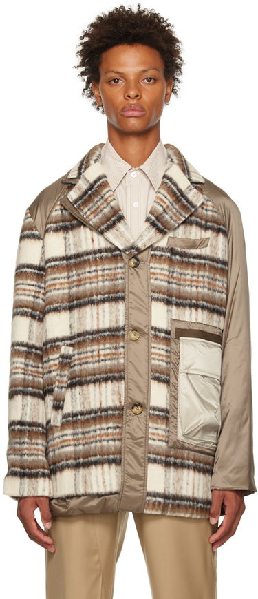 Takki Feng Chen Wang Feng Chen Wang Paneled Jacket Beige | FMF14CT06, 0