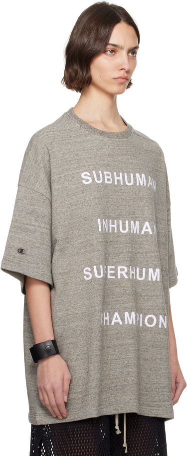 T-paita Rick Owens Rick Owens Champion Edition Tommy T-Shirt Harmaa | CW01E1674 CHMJ, 1