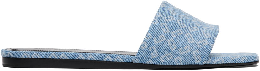 Asusteet Givenchy Givenchy 4G Denim Slides Sininen | BE306FE2BN420