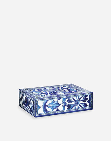 Kodin sisustus Dolce & Gabbana Dolce & Gabbana Large Decorated Plexiglass Box Onesize Sininen | TCC201TCAMYUB008, 2
