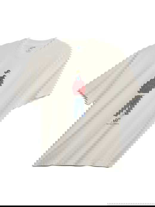 T-paita GAP Re-Issue × Sean Wotherspoon Graphic Logo T-Shirt New Off White Valkoinen | 837647